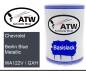 Preview: Chevrolet, Berlin Blue Metallic, WA122V / GXH: 500ml Lackdose, von ATW Autoteile West.